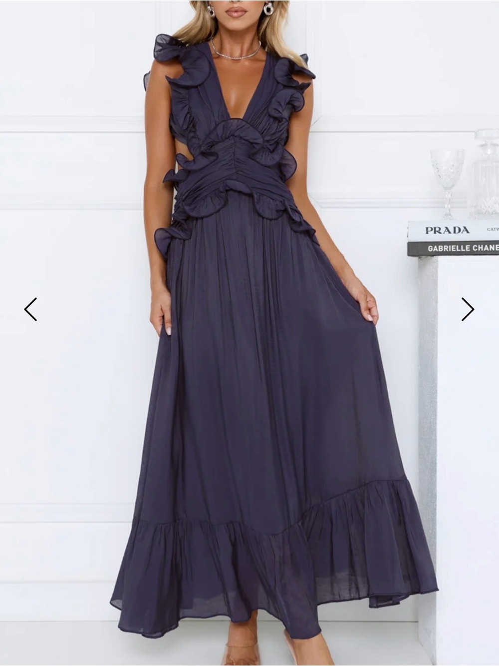 Hello Molly EVENING LUXE MAXI DRESS NAVY